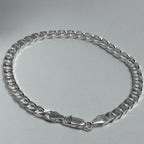 Pulsera para hombre - Eslabón cuadrado - Plata ley 925
