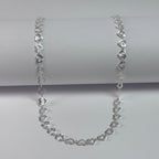 Cadena para mujer - Corazones - Plata ley 925