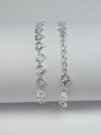 Cadena para mujer - Corazones - Plata ley 925