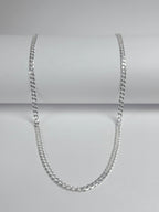 Cadena para hombre - Eslabon cuadrado - Plata ley 925