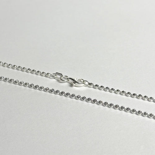 Cadena para mujer - Balin diamantado - Plata ley 925